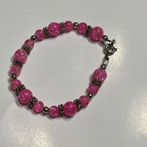 Pink Beaded Bracelet